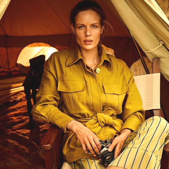 Massimo Dutti | Safari-styled Jacket with Belt - Picture 16 of 16